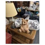 Bear lamp and pillows