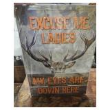 Deer metal sign