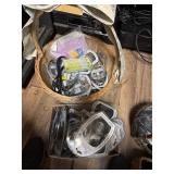 Basket and box full of new 3.5 mm stereo plugs