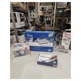 Wireless router, headphones and military  Bible