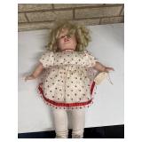 Shirley Temple Doll 18ï¿½ and Vase