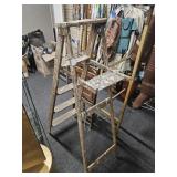 Wood folding chair and 5