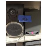 Pair of no brand speakers