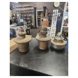 Vintage  kerosene lamps