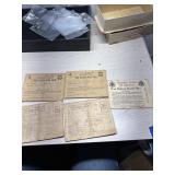 5 vintage War Ration Books