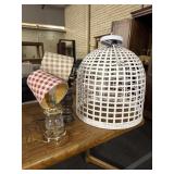 2 lamps and light Fixture