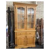 China Hutch 40ï¿½x18ï¿½x 74ï¿½ lighted with glass