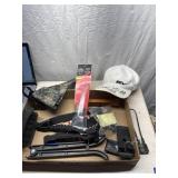 Signed Nike hat, gun Lock, magazine extension and