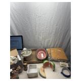 Watermelon fish and S&P shakers, Easter Bunny