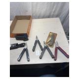 4 handy man pliers and pocket knife