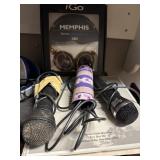 Head phones, microphones and more