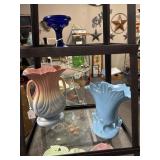Lg lot of pottery and glass
