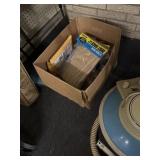 Box of vacuum bags, Hoover power matric  and big