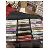 Cassette tapes in case