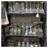 3 shelves of stemware
