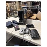 Machine computer tower, Sanyo and Realistic tape