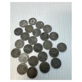 25 Steel War Pennies