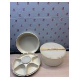 Tupperware Relish tray and 12ï¿½ storage bowl
