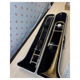 Bundy case with Conn trombone