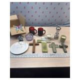 Butterfly for pot, Ruby Red Santa Mugs, powder