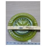 Vintage MCM Glass Eagle Stars Tray/Ashtray