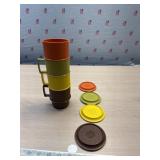 Vintage stacking and lidded Tupperware Cups