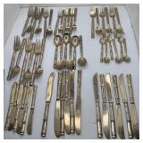 Service For 6 Vintage Thailand/Siam Brass/Bronze