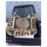 Suit case with blanket, curtains and more