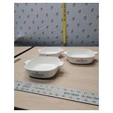 Corningware casserole dishes no lids