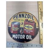 Pennzoil Tin sign