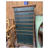 27ï¿½x16ï¿½x60ï¿½ wood chest of drawers missing one