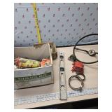 Steering wheel,  trailer lights tools and more