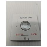 1916 Barber dime