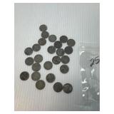 Package of 25 steel war pennies
