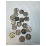 18 Mercury Dimes