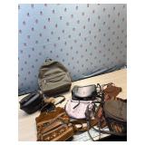 Vera Wang and other purse and clear plastic small