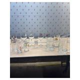 Advertising beer and wine glasses