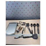 Kitchen utensils and Baking sheets