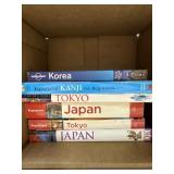 Travel books, Tokyo, Japan, and Korea