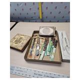 Knives apple corer and misc