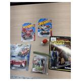 2 Hot Wheels, paw patrol truck, football cards