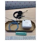 Head phones, pill box, stethoscope and Nebulizer