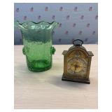 Vintage Swiza Sheffield 8 Day Clock Brass Tempus