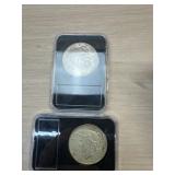 2- 1922 Peace Dollars