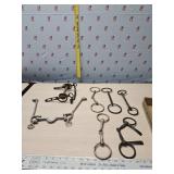 Old horse bridle bits