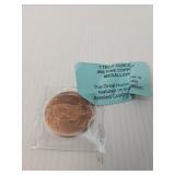Troy ounce copper coin