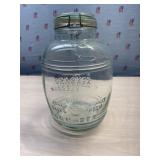 Cracker Barrel 4 Quart Bail lid Jar