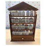 24 spice bottles for the Lenox Spice Village,