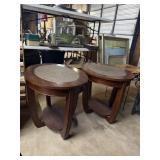 Pair of Oval End Tables 30ï¿½x24ï¿½x25ï¿½