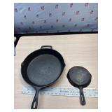 Mainstays Cast iron skillet and 6 1/2ï¿½ skillet